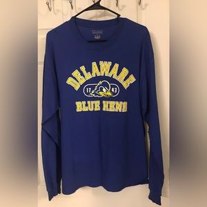 Champion Long Sleeve Tee - Size Men’s L - University Of Delaware Blue Hens